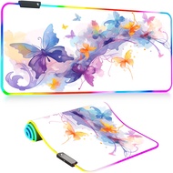 Mouse Pad RGB Gaming Mause Pad Colour LED Lighting Colorful Dopamine RGB Gaming Mouse Pad Large Desk