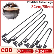 1PC Metal Table Legs Folding Support Furniture Legs DIY Home Bench Dining Desk End Table Feet Access