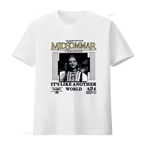 A24 Online Ceramics Midsommar Movie Inspired T Shirt Ari Aster's Film Design Perfect for Horror Fans