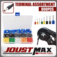 800PCS Wire Ferrules Insulated Crimp Pin Terminal Kit for Electrical Wire Connector Cable 8 Sizes Fe