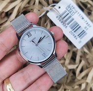 Win Watch shop นาฬิกา Casio รุ่น LTP-E157M-7A นาฬิกาผู้หญิงสายถัก สีเงิน - ของแท้ 100% รับประกันสินค้า 1 ปีเต็ม (ส่งฟรี เก็บเงินปลายทาง)