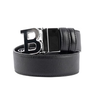 BALLY B-BUCKLE 3.5cm 黑釦雙面可用皮帶 （黑色） _廠商直送