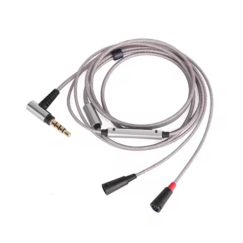 For Sennheiser IE80S IE80 IE8 IE8i Earphone Replaceable 3.5mm Silver Plated Upgrade Cable