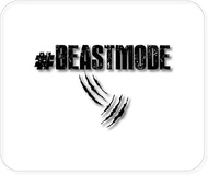DistinctInk Mouse Pad - 1/4" Foam Rubber - #Beastmode Beast Mode