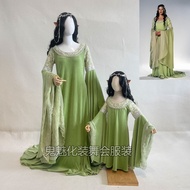 COS Elf Princess Costume - Arwen Twilight Star Ring King cosplay wedding dress