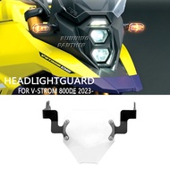 Motorcycle Accessories Headlight Protector Acrylic Transparent Covers For SUZUKI V-STROM 800 DE 800 