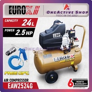 EUROX 2.5HP 24L Air Compressor EAW2524 / EAX2524 - 6 Month Warranty ( EUROX DIRECT AIR COMPRESSOR EA