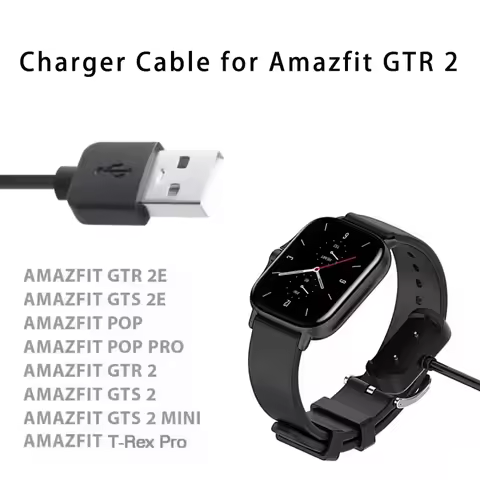 Charger for Amazfit Bip 3/ Bip 3 Pro/ GTS 4 Mini/ Bip U Pro/GTS 2/ GTR 2/ GTS2 Mini/ GTS 2e/ T-Rex P