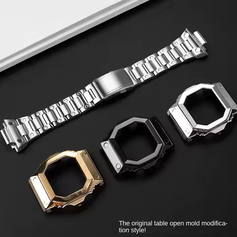 GX-56BB Watch Bezel Strap For Casio Giant G Large Square GX56BB GXW-56 Modified Metal Trendy Steel M