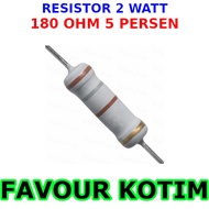 180 OHM 2 WATT 2 W 2W 5 PERCENT FVKOTIM RESISTOR
