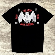 Tshirt FEAST | Kelelawar Black Selamat dan Sukses
