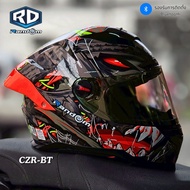 หมวกกันน็อค RD Random รุ่น CZR-BT รองรับการติดตั้งบลูทูธ Bluetooth ถอดซักได้ ฟรีถุงผ้า แถมชิวดำฟรีอี