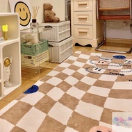 Ready to ship bedroom floor mats 80 x 160 140 x 200 Ins room floor mats, grid pattern rugs, minimalist rugs, checkered rugs