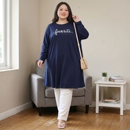 TUNIK KAOS WANITA JUMBO BIG SIZE OVERSIZE LONG TUNIC LD120 LD130 LD140 MTP2007
