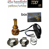 TDD MOTORCYCLE ACCESSORIES E06 YELLOW/WHITE (45W) fog light motorcycle motorcycle light motorcycle s