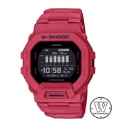 Casio G-Shock GBD-200RD-4 G-SQUAD Bluetooth Mobile Link Accelerometer Digital Display Red Resin Band Unisex Sports Watch