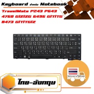 สินค้าคุณสมบัติเทียบเท่า คีย์บอร์ด เอเซอร์ - Acer keyboard (ไทย-อังกฤษ) สำหรับรุ่น TravelMate P243 P