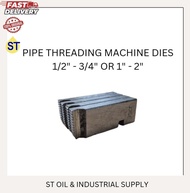 Pipe Threading Machine Die 1/2”-3/4” & 1”-2” BSPT 1set 4pc || Threading Machine Use / Mesin Gigi