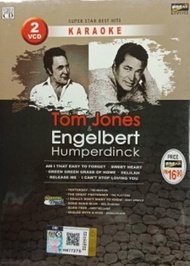 Tom Jones Engelbert Humperdinck Super Star Best Hits Karaoke 2VCD Cover Version 26 Evergreen Songs +