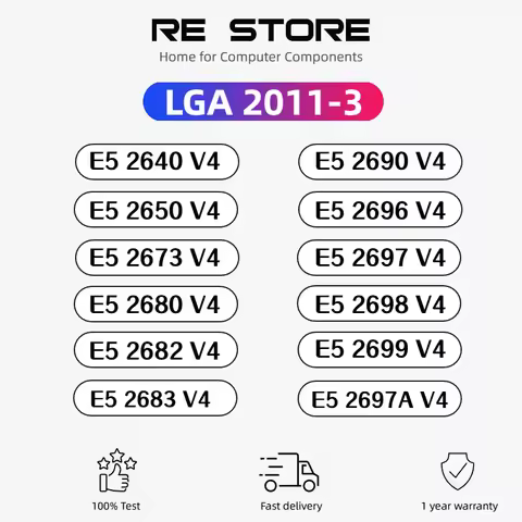 free shipping E5 2640 2650 2673 2680 2682 2683 2696 2697 2690 2698 2699 2697A V4 for lga 2011-3 xeon