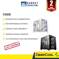Deepcool CG530 ATX Case w/4 ARGB Fans - Black & White