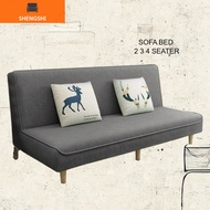 【SHENGSHI】: Shelby Durable Foldable Sofa Bed /Sofa 2 / 3 / 4 Seater / Sofa Murah /Sofa Lipat