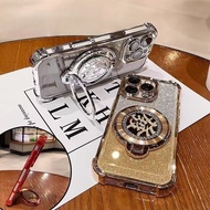 3D Rotatable Rich With Bracket Holder Case For Motorola Moto Edge 60 50 Funsion G06 G24 G60 Edge60 E