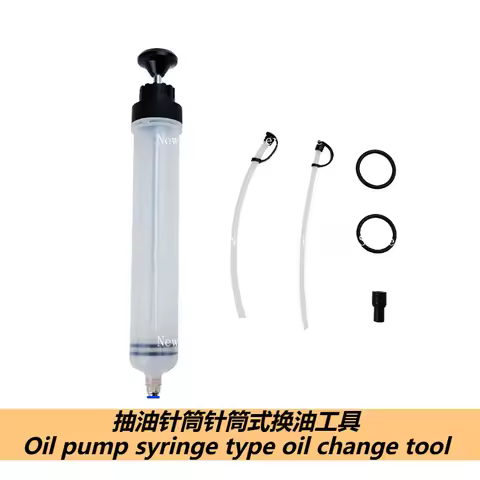 For 200ml/500ml Dual-Purpose Manual Oil Extractor Syringe Brake Oil Suction Injection Pump for Auto 