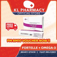 ✧New Stock Fortelle 28's + Omega-3 28's For Female Fertility FERTILITY PILL✥