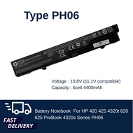 แบตเตอรี่ HP 420 425 4320t 620 625 ProBook 4320s 4321S 4325s 4326s 4520s 4525s 4720s HSTNN-CB1A HSTN