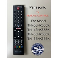 PANASONIC ORIGINAL REMOTE CONTROL (N030107000154001)  FOR TV MODEL  TH-50HX655K  TH-43HX655K  TH-55H