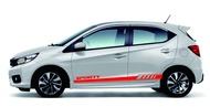 Stiker Cutting Mobil Brio Putih Hitam Merah Agya Ayla Lis Yaris Jazz Picanto Wagon Minimalis keren
