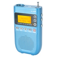 [sillyshuai]Mini Radio Portable FM AM SW Radio LED Flashlight Sleep Timer Radio Support TF Card