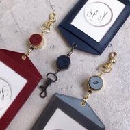 精緻款識別證伸縮環 易拉扣  通勤 感應卡 免費烙印  不含證件套