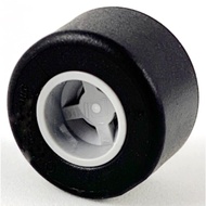 LEGO PARTS 74967c01 Wheel 8mm x 9mm Holder Pin Black Tire 14mm x 9mm Smooth Wide Slick