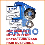 ✟ ☋ ➕◬ SKYGO 3RD GEAR MAINSHAFT 20T AND 3RD GEAR COUNTERSHAFT 29T/28T GENUINE 100% ORIGINAL.