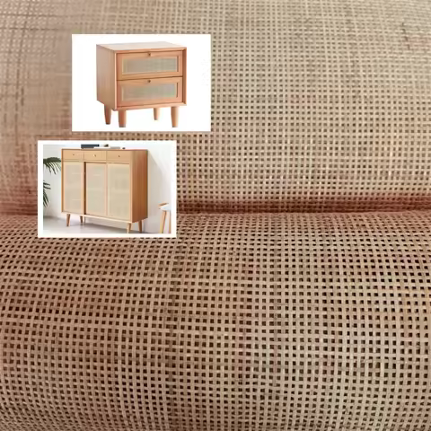 Light Natural Rattan Cane Square Webbing Roll 16"/18" Width Indonesian Fine Box Cane Rattan Woven We