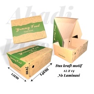 12x14 MOTIF KRAFT Cake BOX/Cake BOX/ SNACK BOX -100PCS