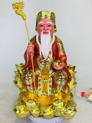 YMS 幻彩珍珠漆 坐元宝大伯公 伯公 大伯公 土地公 福德正神 金身 神像 12寸 16寸 19寸 Sitting Yuan Bao Da Bo Gong Statue