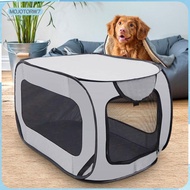 [mojotorw7] Portable Pet Dog Playpen Foldable Cat Dog Crate Carrier Ventilation Dog Kennel Pet Trave