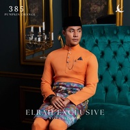 BAJU MELAYU PUMPKIN ORANGE ULTIMATE 2.0 2024 C161 ELRAH EXCLUSIVE Slim Fit Button Clothing