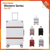 Travel Partner !! [สินค้าขายดี!!] กระเป๋าเดินทางรุ่น Western ขนาด 29 นิ้ว Body PC+ABS โครงอลูมิเนียม รับประกัน 1 ปี