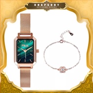 FILA Box Set Jam Tangan Wanita Ladies Stainless Steel Quartz Watch with Accessories 38-888 / 38-889 