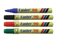 【1BOX=12PCS ! ! !】 FASTER 70/90 PERMANENT MARKER/ FASTER 90 PERMANENT MARKER (PRICE FOR 1 BOX)  (M-F