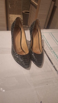 Giuseppe Zanotti 蛇紋高跟鞋 37碼