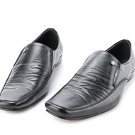 Marelli Sepatu Pantofel Pria Pantofel Kantor Hitam - Weston