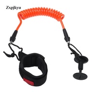 [szlztmy3] 5.5mm Leash / Paddle Leash, Surfboard Spiral - Length / Color Selectable - Orange, 5ft 5f