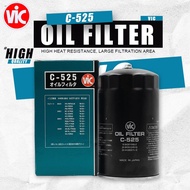 VIC Oil Filter C-525 For Forward Isuzu 6HE1, FSR34 N & FVM34 W (34ft) (6HK1-TCN) 6HL1
