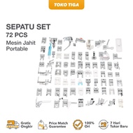 sepatu 72 pcs mesin jahit portable - sepatu set 72 pcs multifungsi