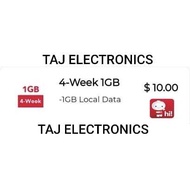 Singtel Prepaid $10 Plan – 1GB Local Data | 4-Week Top-Up / Renew / Recharge